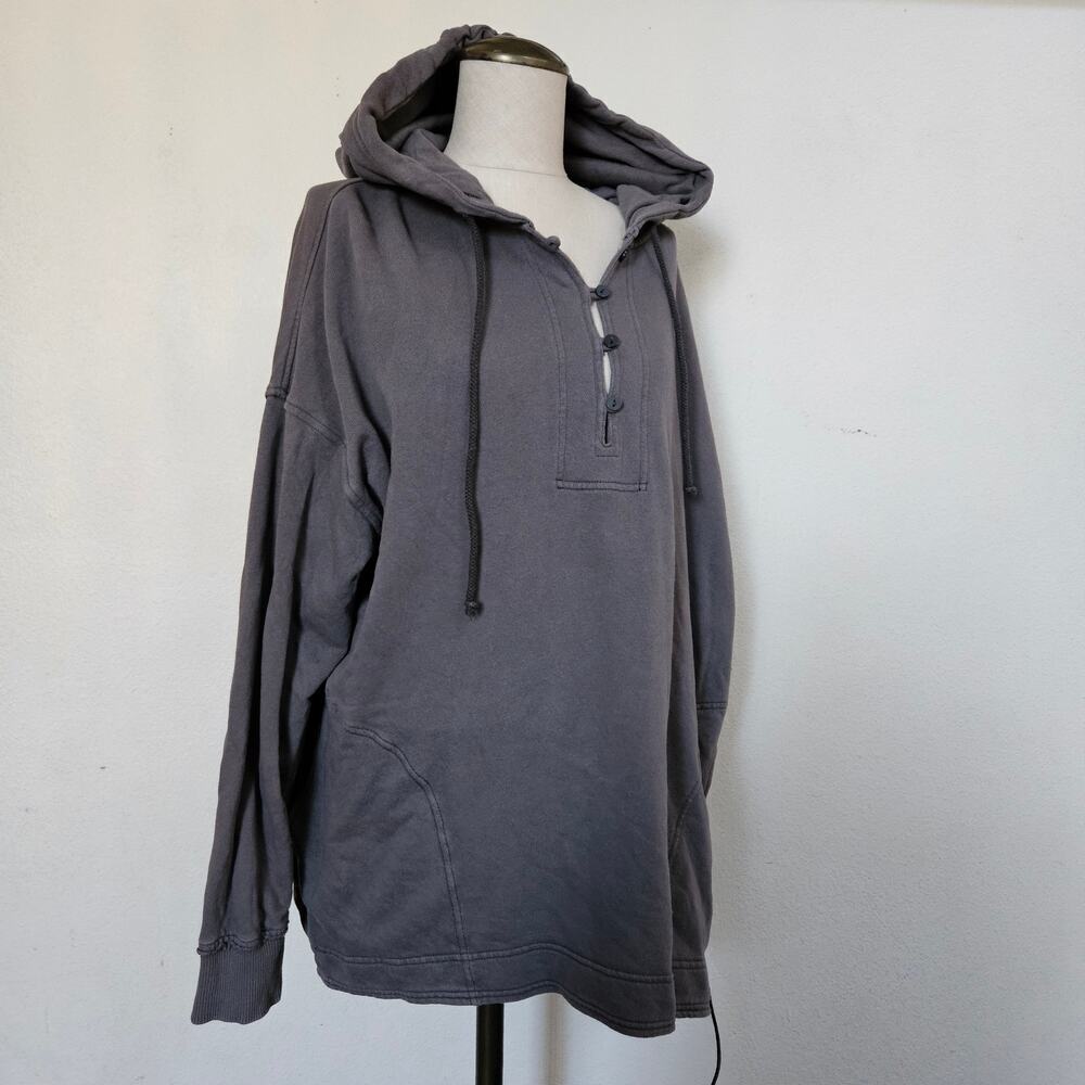 Aerie Vintage Popover Polo Sweatshirt Medium